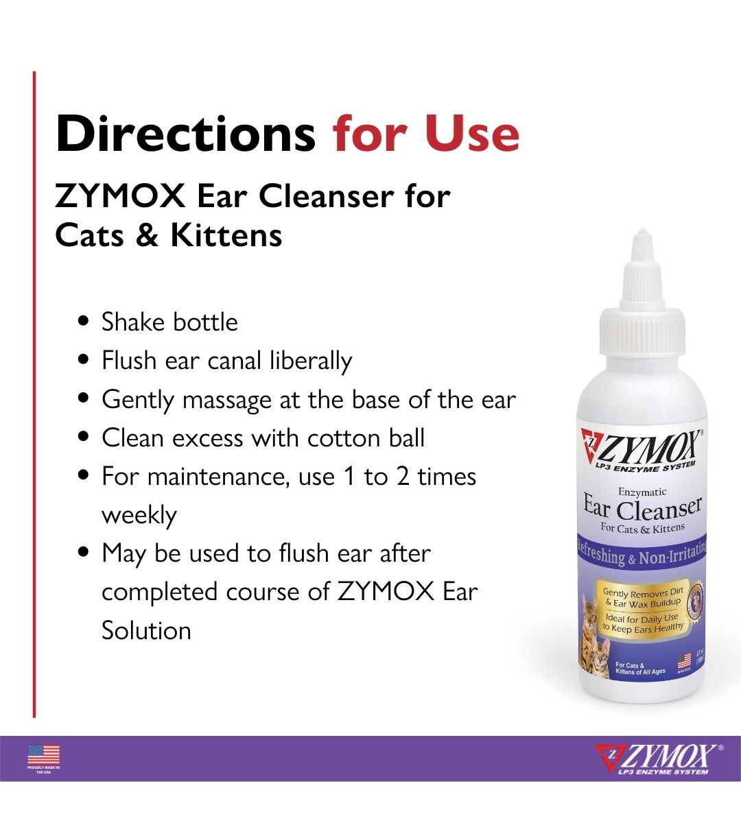 4 RZFEC0400_6 67334 20400 _ZYMOX Ear Cleanser Cats_directions